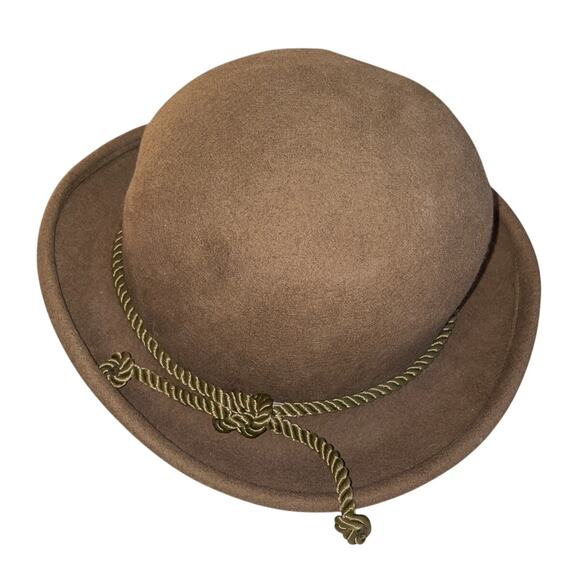 TinaToo By Bollman Hat Co. Doeskin Felt Hat - 100% Wool - Made in USA - Picture 2 of 5